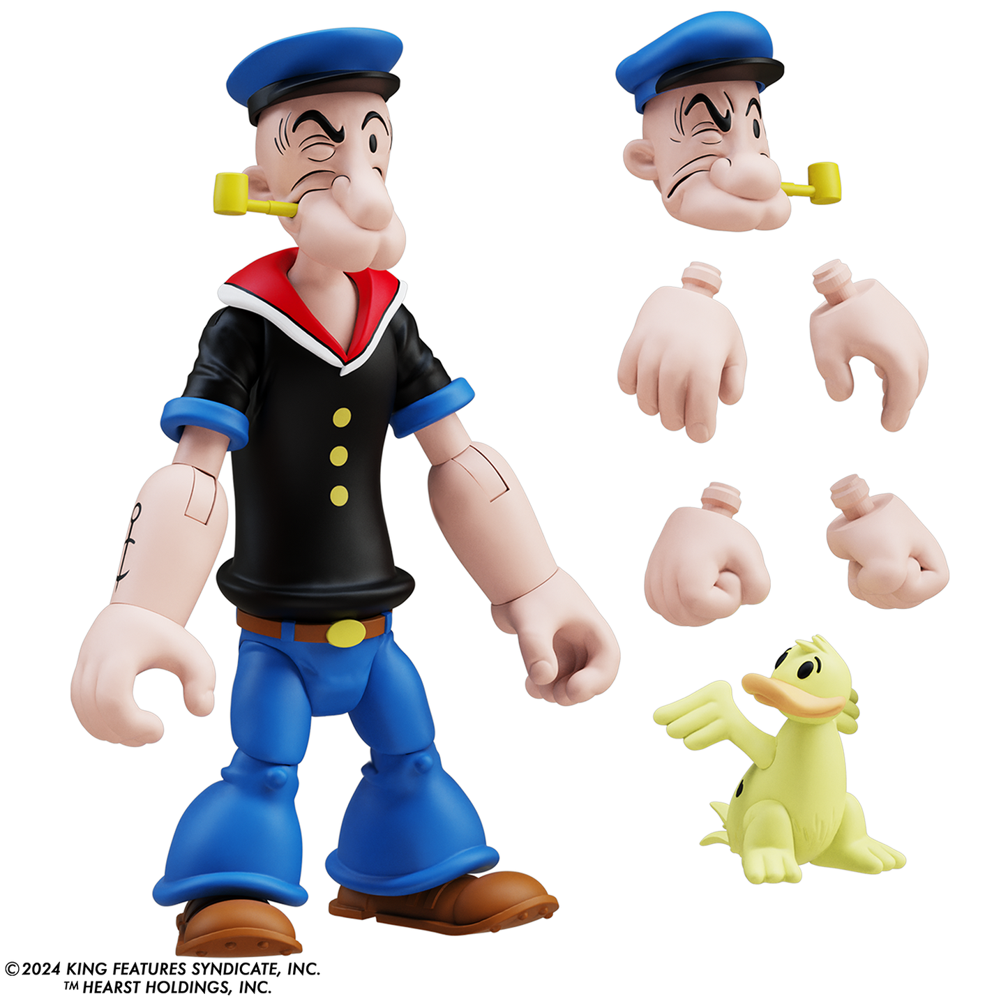 Popeye Classics Action Figure: Popeye 1st Appearance - black shirt