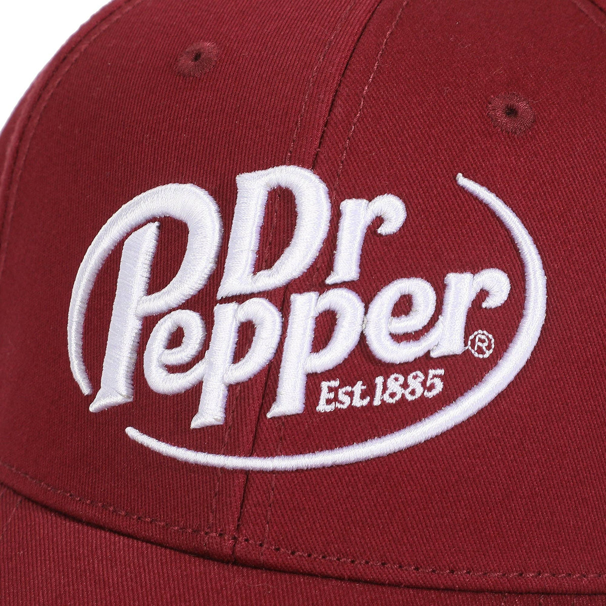 Dr. Pepper Embroidered 3D Logo Red Traditional Adjustable Hat - Shop Cool Tricks