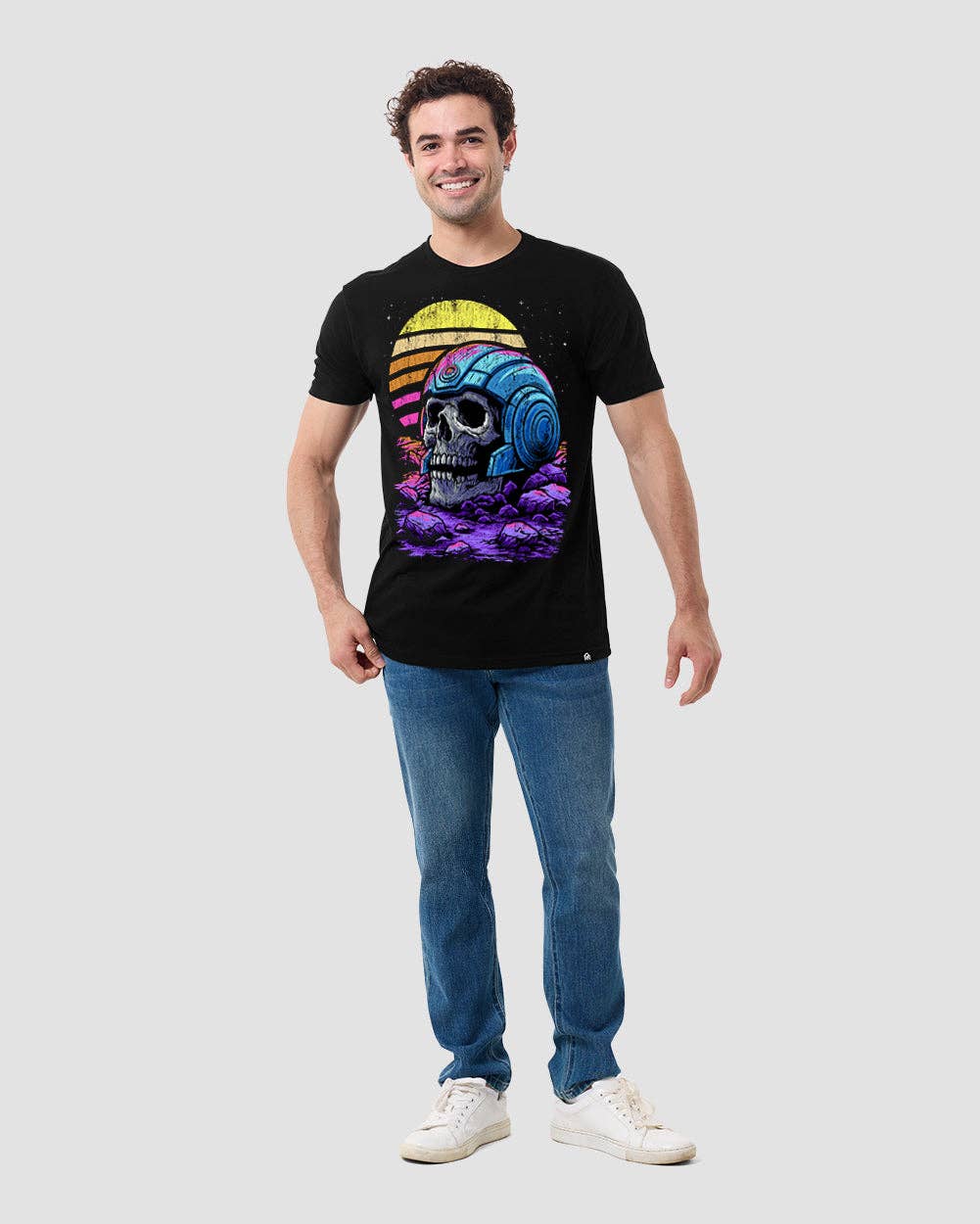 Men's Graphic Tee - Glow-in-the-Dark T-Shirt (Solar Decay)