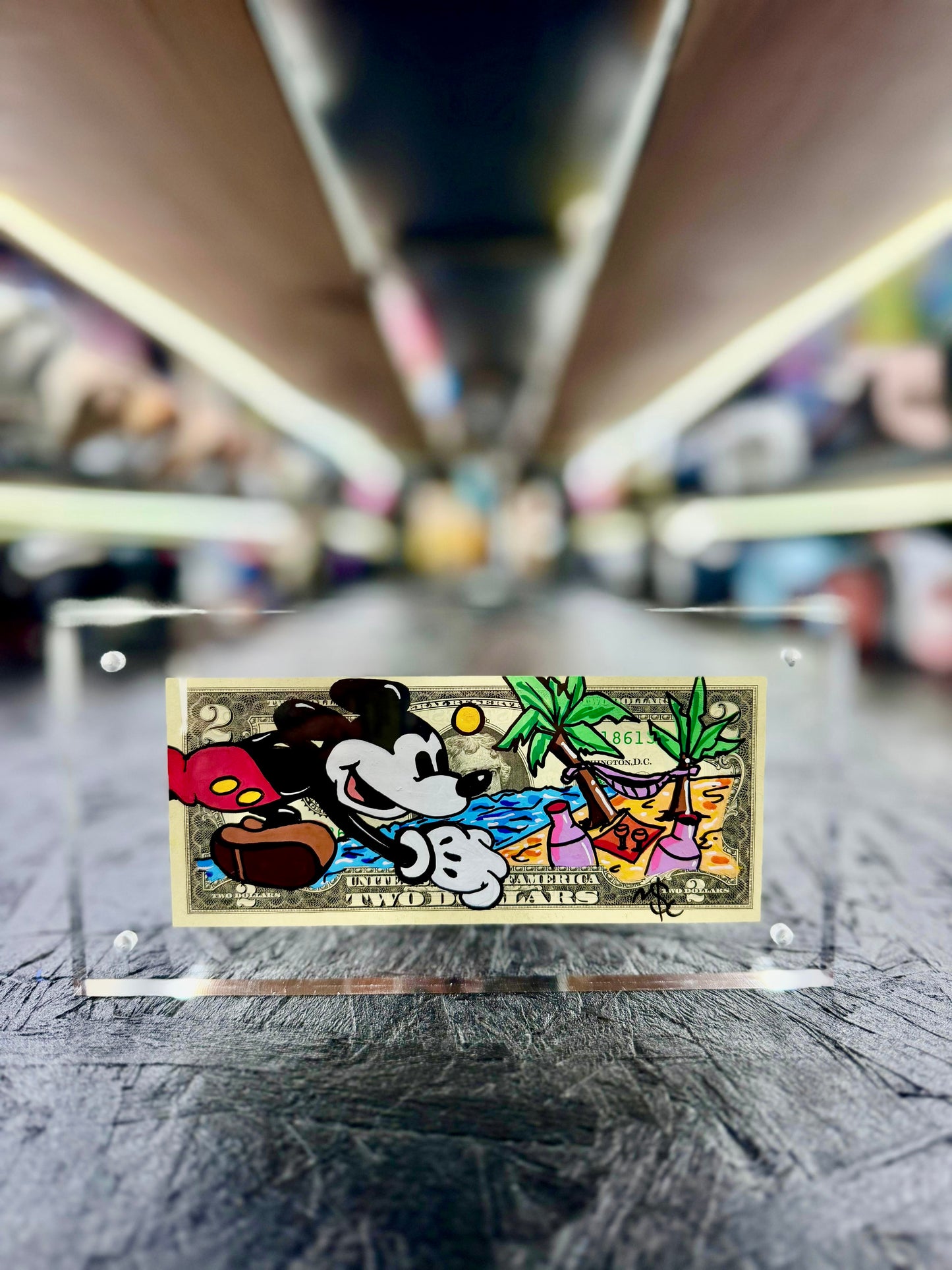 Mickey Mouse $2 Dollar Bill Art 2.0