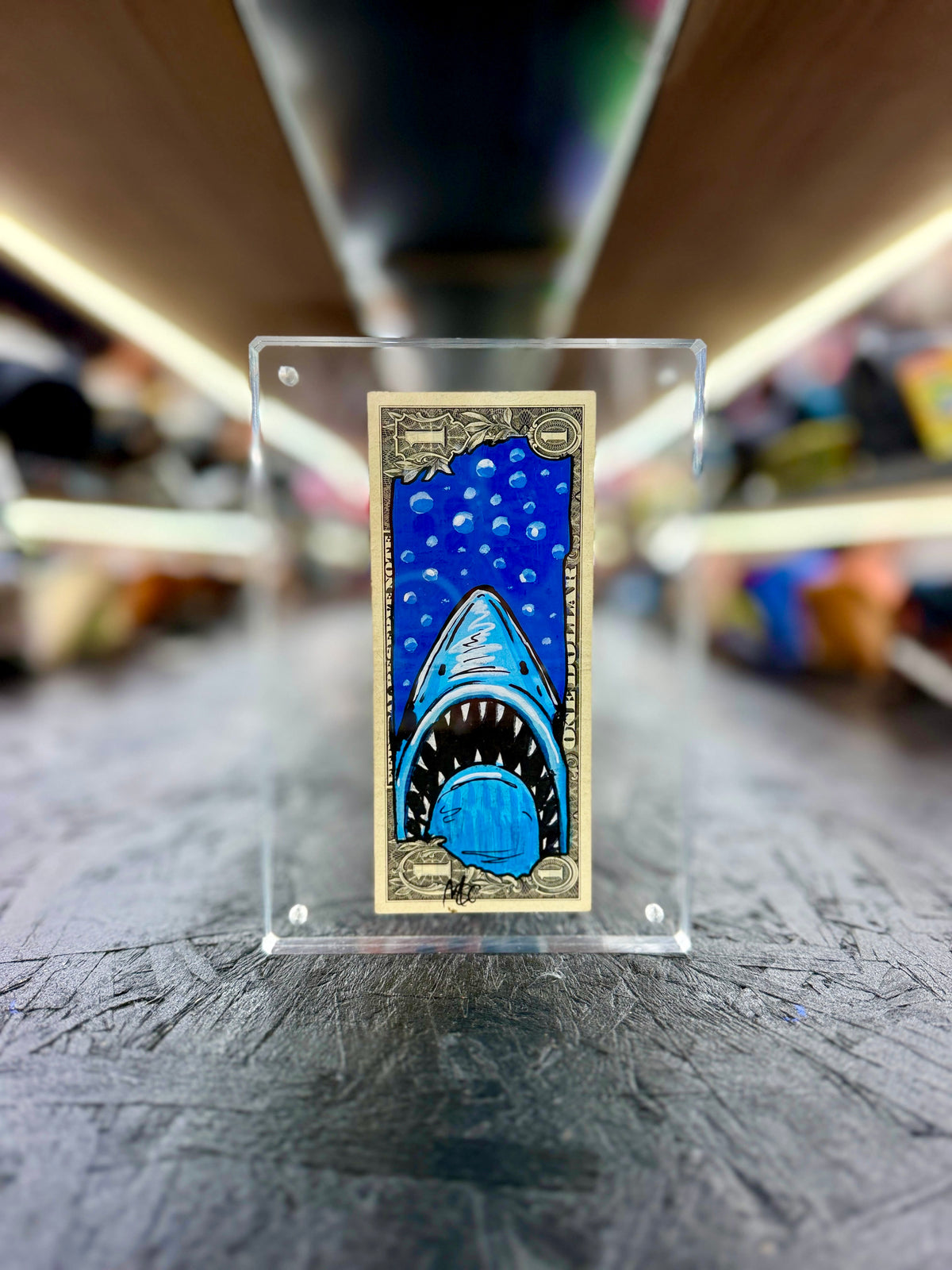 Jaws $1 Dollar Bill Art 13.0