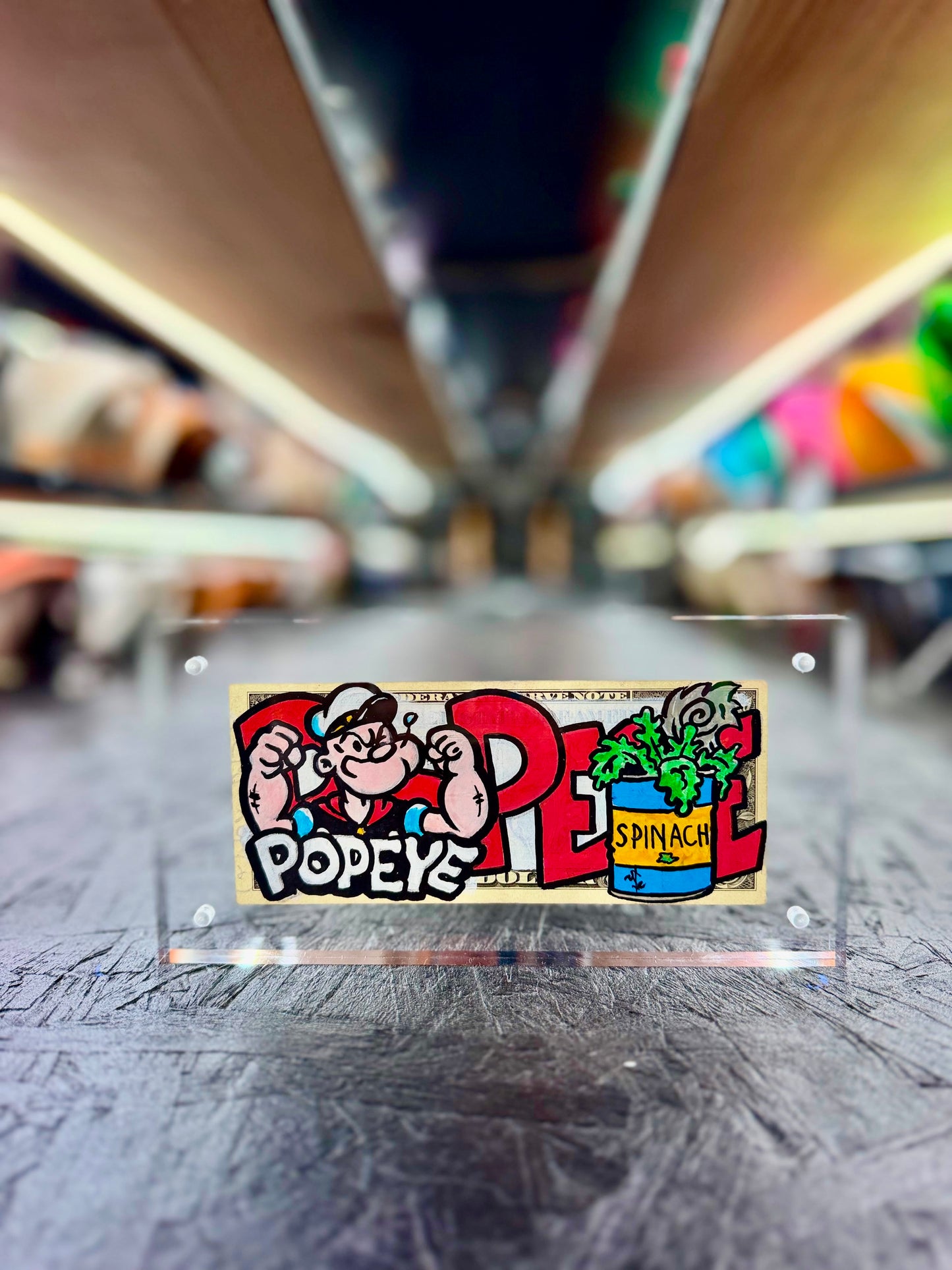 Popeye $1 Dollar Bill Art 6.0