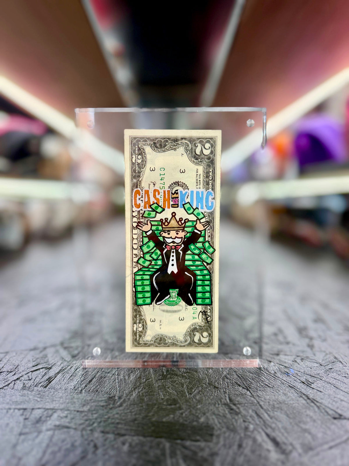 Mr Monopoly $2 Dollar Bill Art 50.4