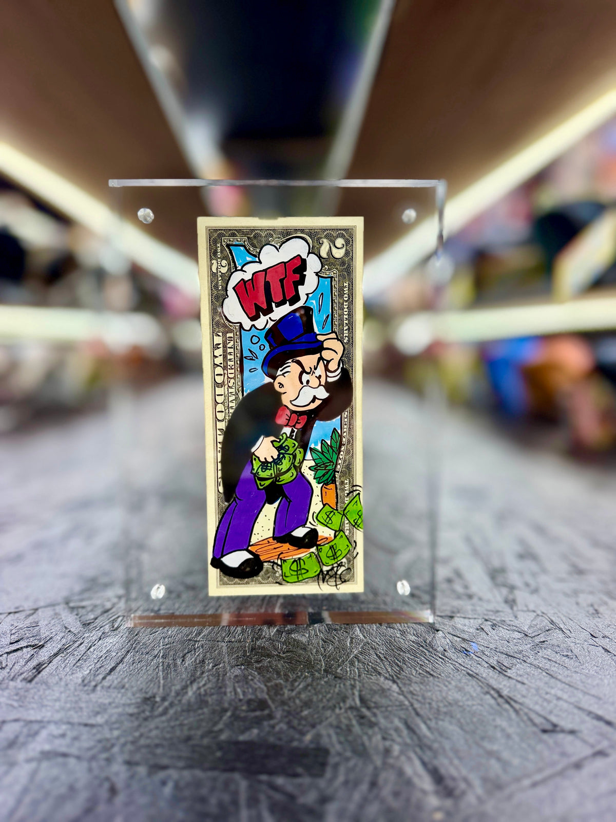 Mr Monopoly $2 Dollar Bill Art 53.4