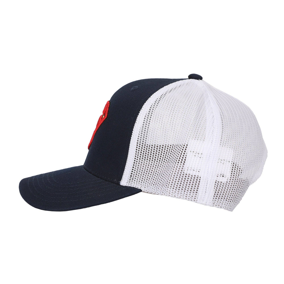 Superman 3D Embroidered Logo Navy Trucker Hat - Shop Cool Tricks