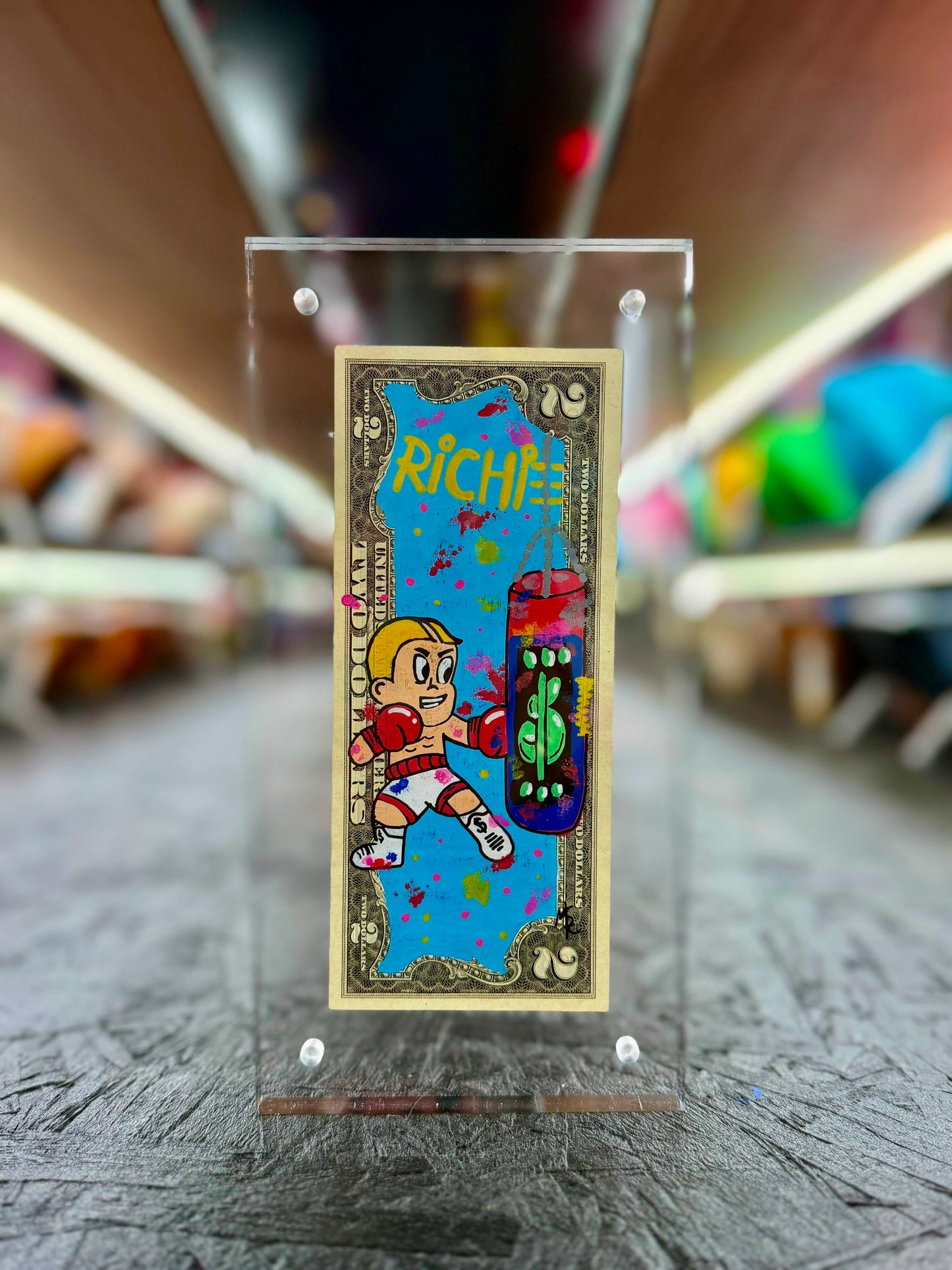 Richie Rich $2 Dollar Bill Art 10.7