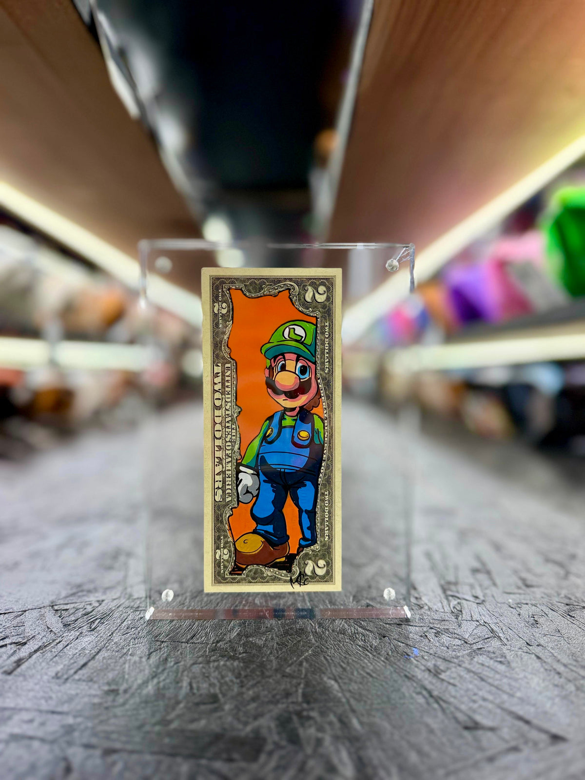 Luigi $2 Dollar Bill Art 3.0