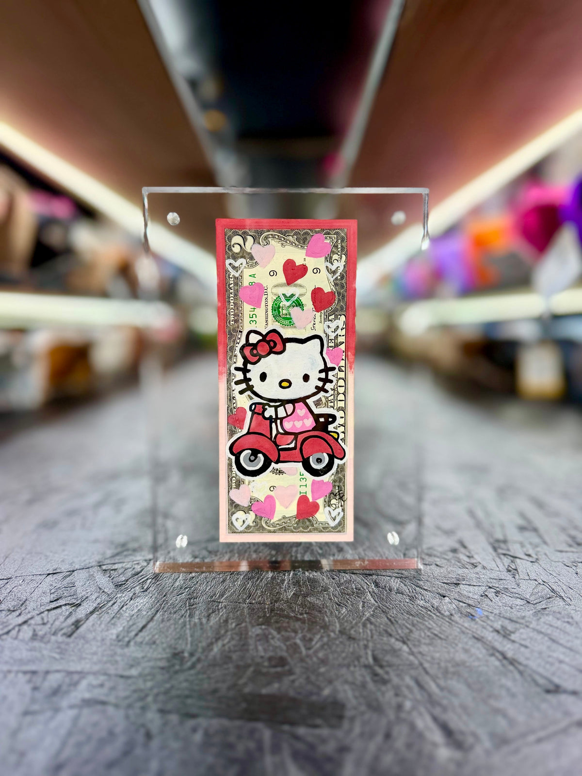 Hello Kitty $2 Dollar Bill Art 7.0