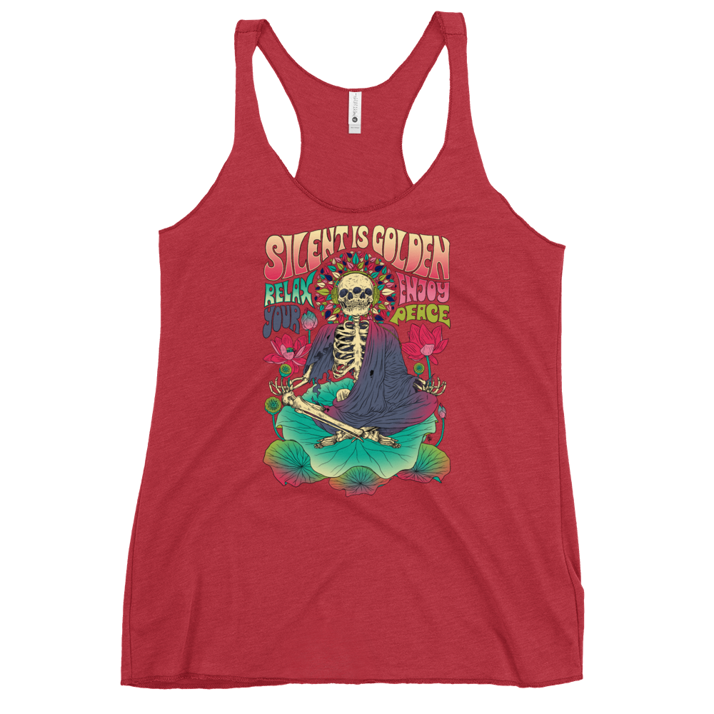 Silent is Gold Racerback Tank - Shop Cool Tricks