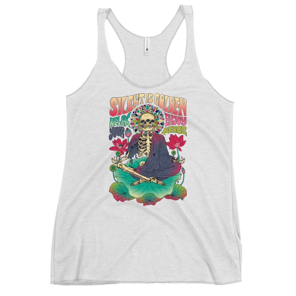 Silent is Gold Racerback Tank - Shop Cool Tricks