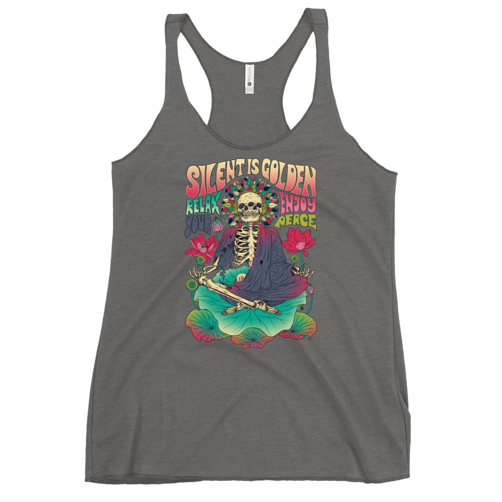 Silent is Gold Racerback Tank - Shop Cool Tricks