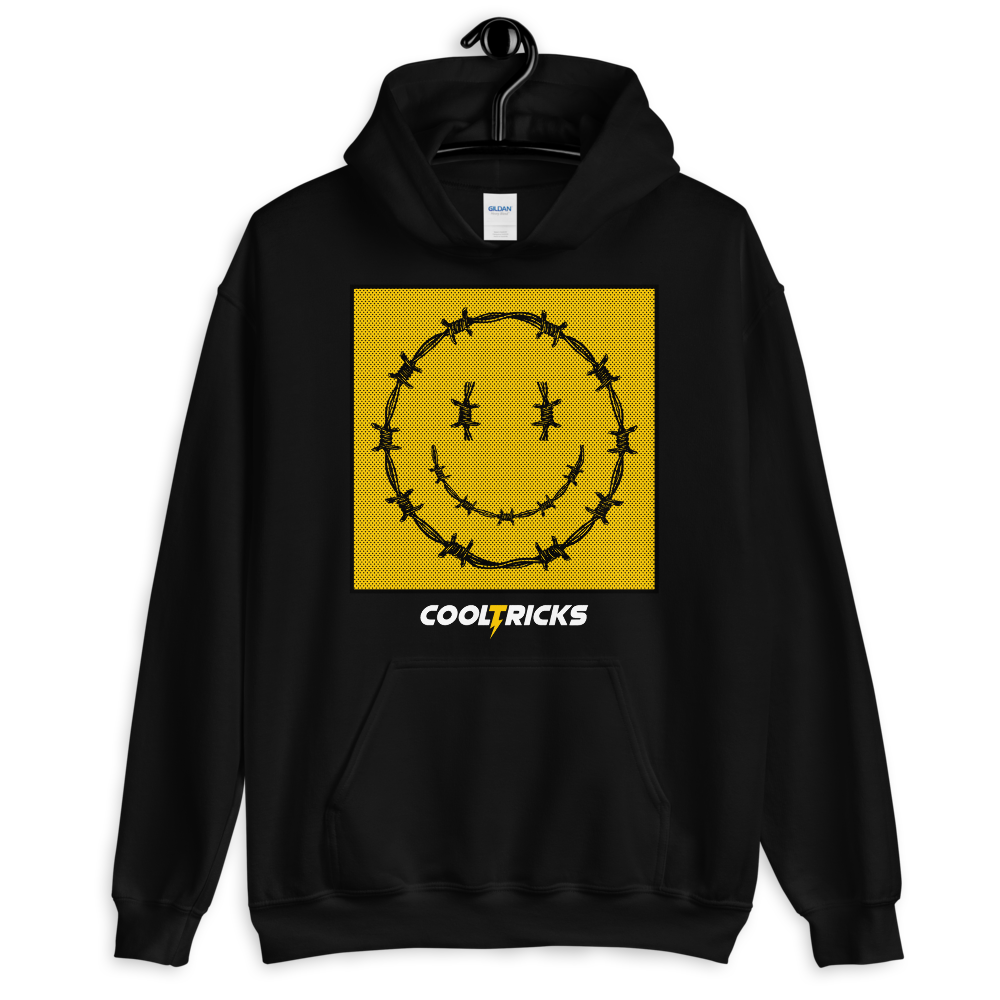 HAPPY BARBED WIRE Hoodie