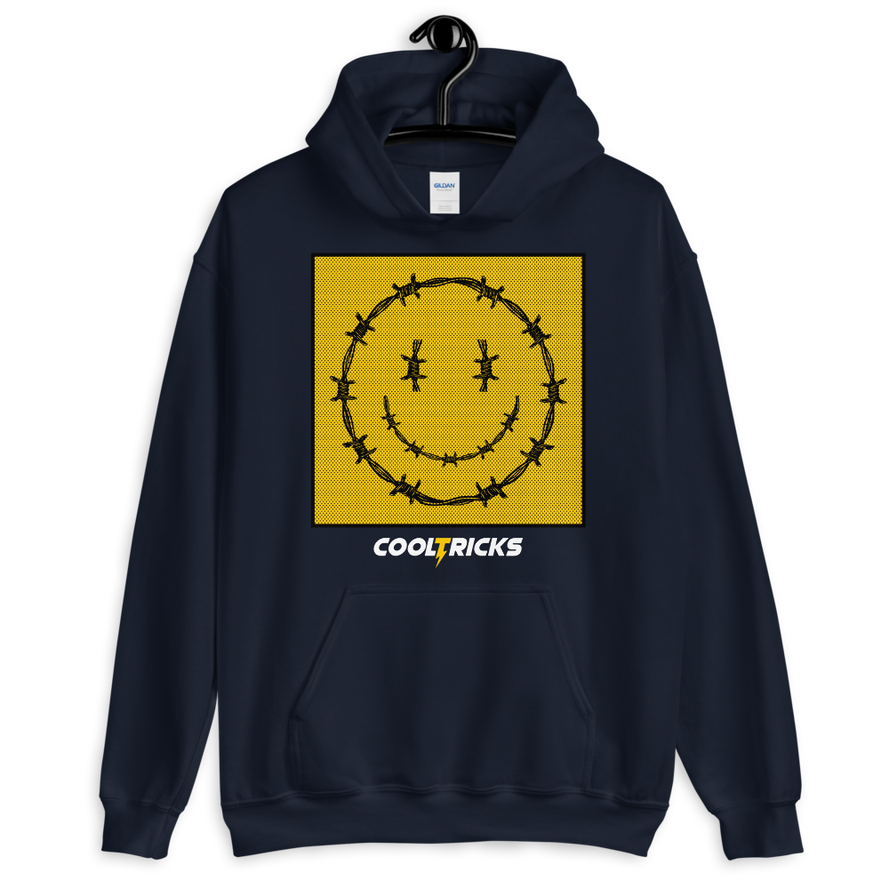 HAPPY BARBED WIRE Hoodie
