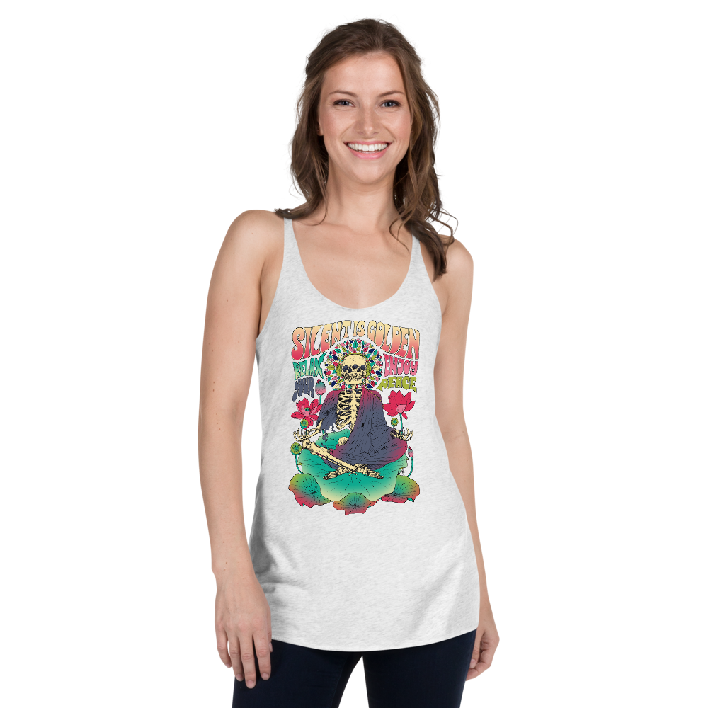 Silent is Gold Racerback Tank - Shop Cool Tricks