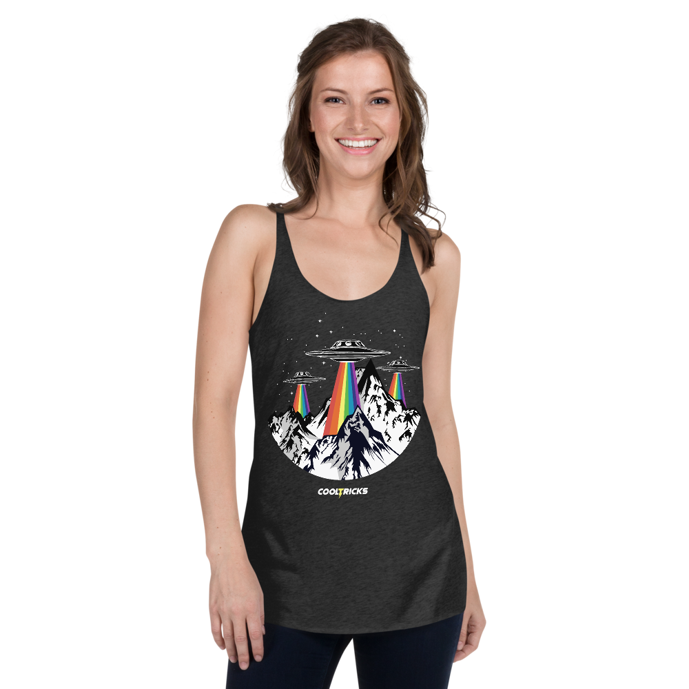 RAINBOW UFO'S Racerback Tank