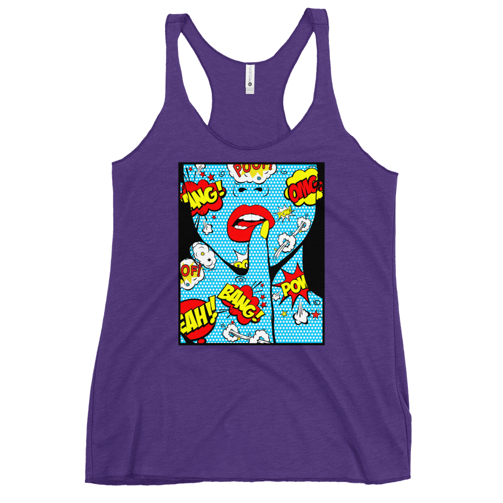 POP, BANG, POW & LIPS Racerback Tank - Shop Cool Tricks