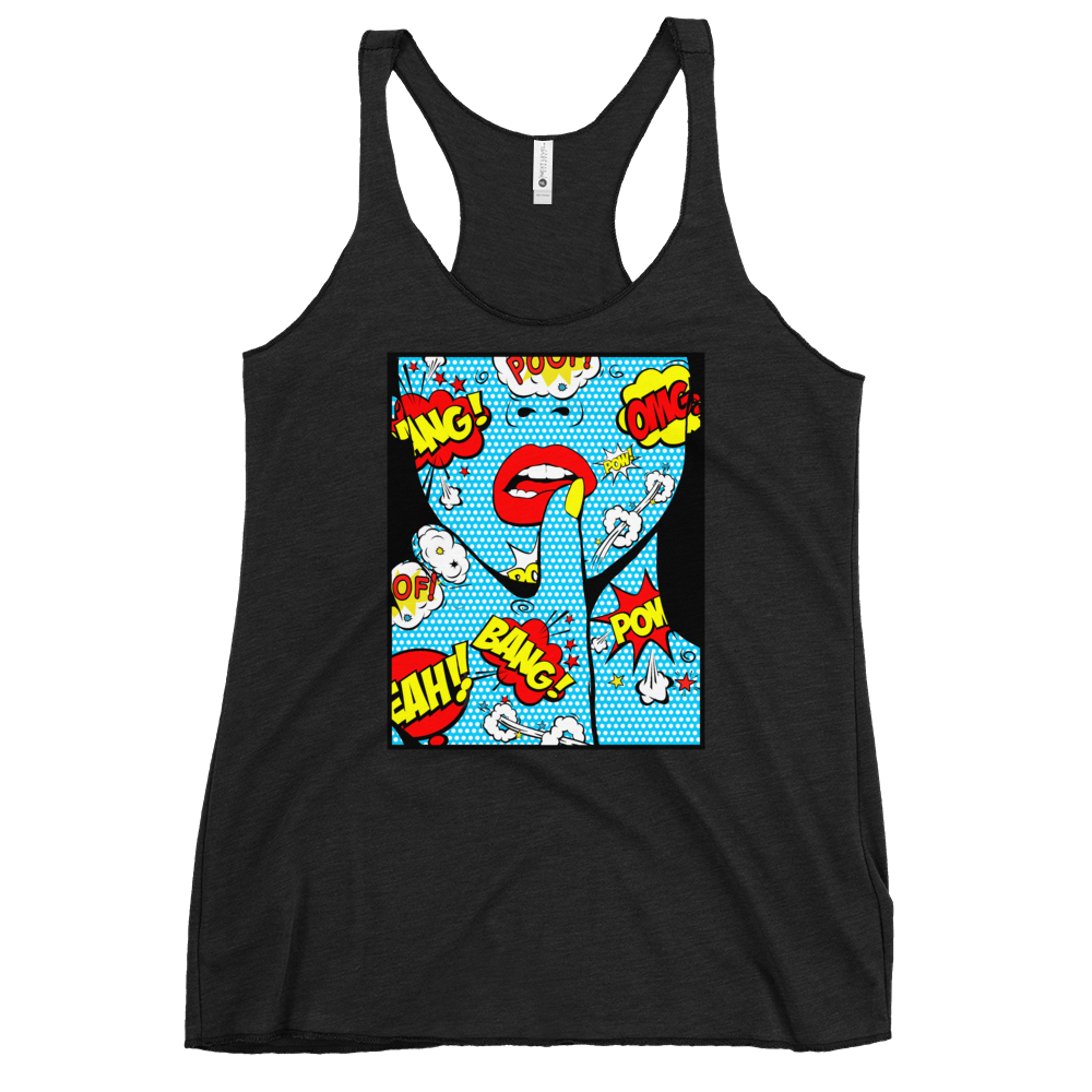 POP, BANG, POW & LIPS Racerback Tank - Shop Cool Tricks