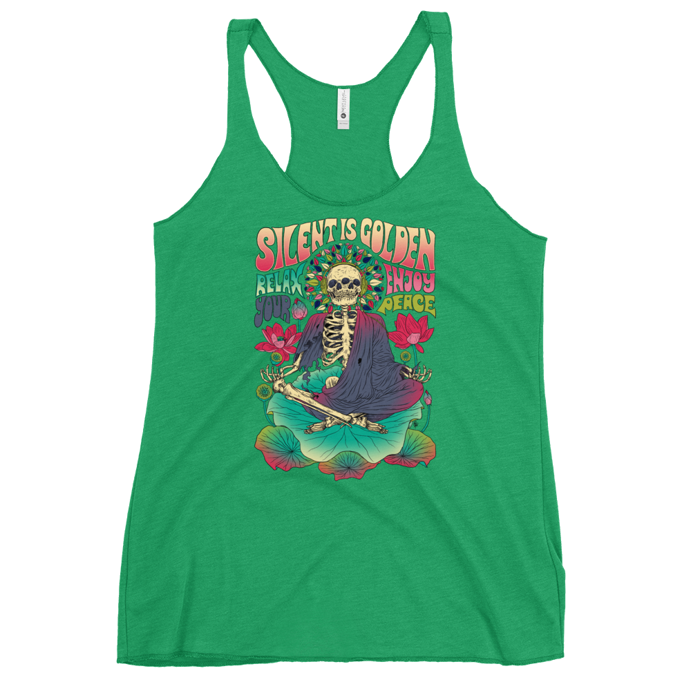 Silent is Gold Racerback Tank - Shop Cool Tricks