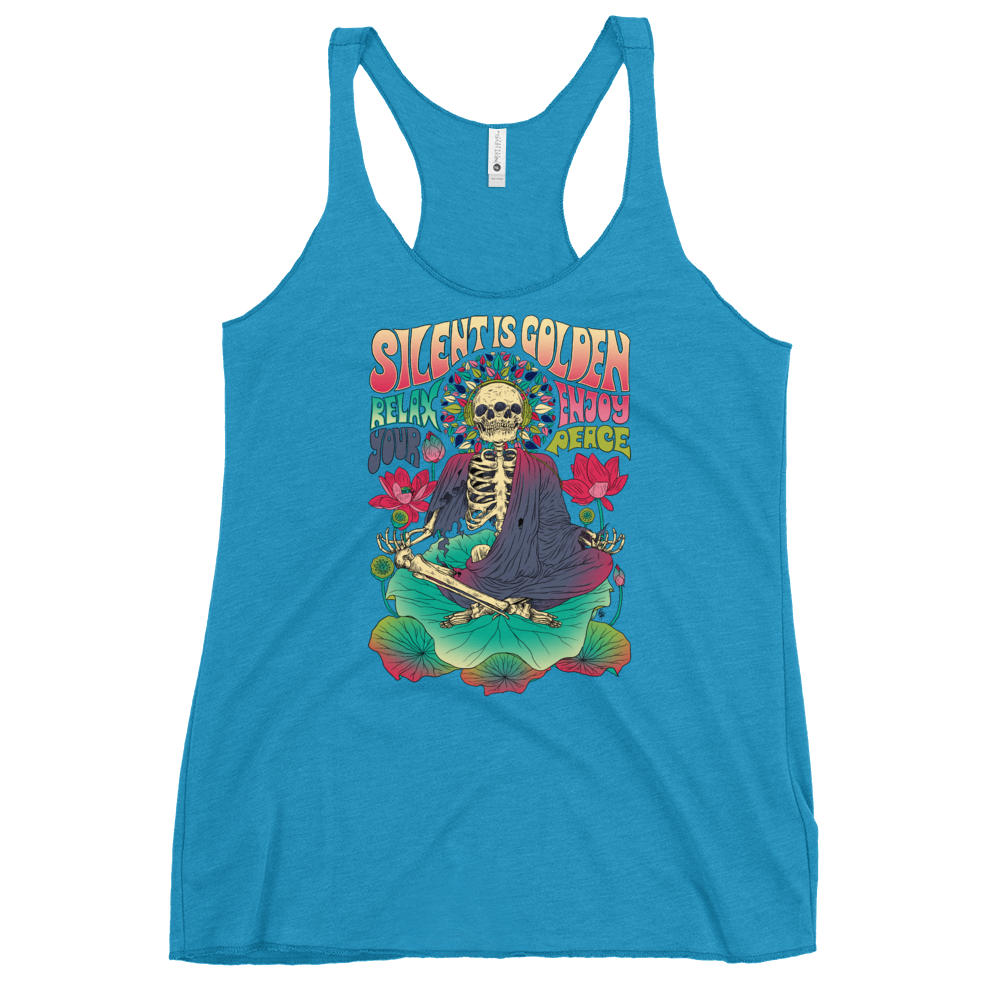 Silent is Gold Racerback Tank - Shop Cool Tricks