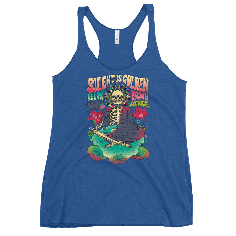 Silent is Gold Racerback Tank - Shop Cool Tricks