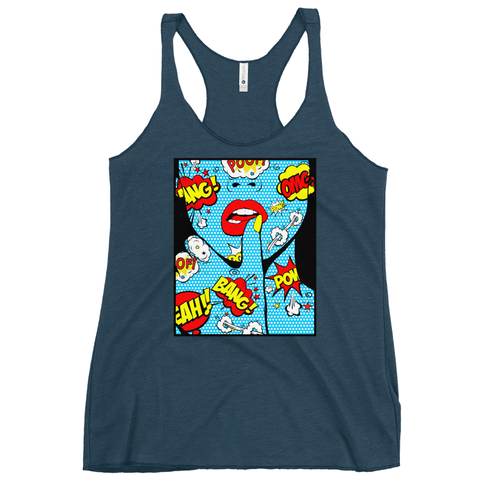 POP, BANG, POW & LIPS Racerback Tank - Shop Cool Tricks