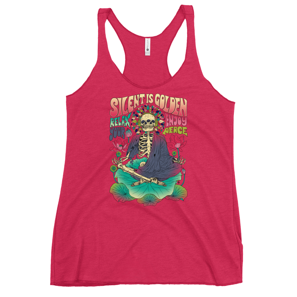 Silent is Gold Racerback Tank - Shop Cool Tricks
