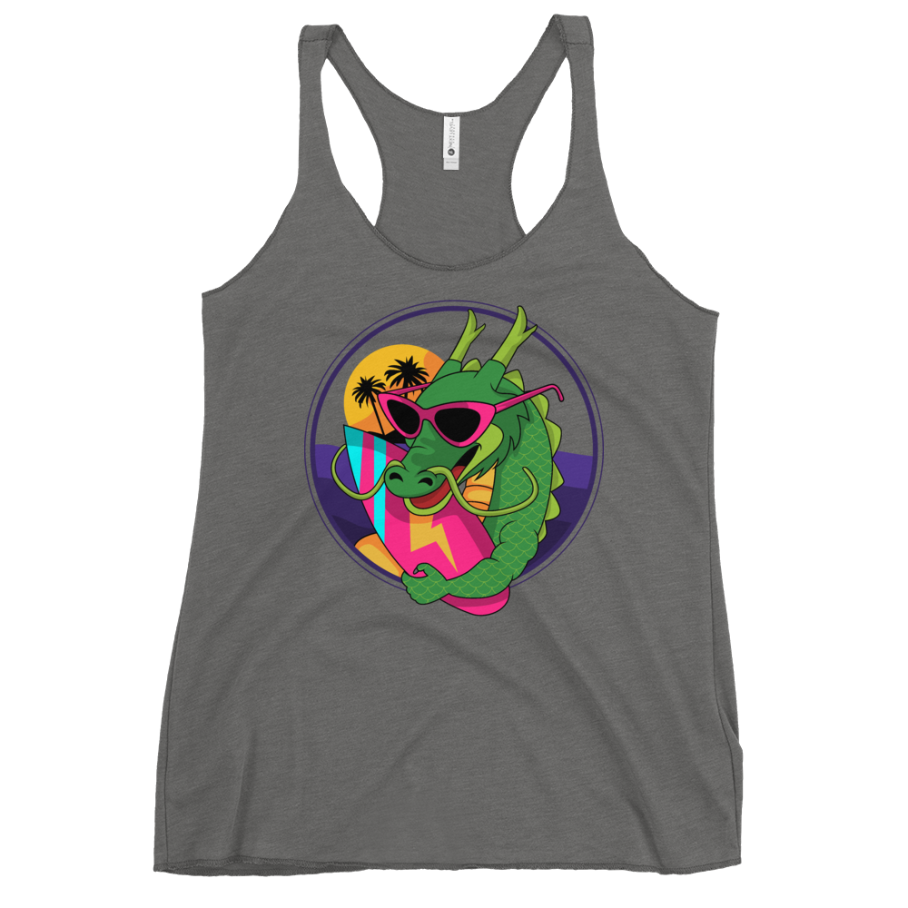 Surfer Dragon Racerback Tank - Shop Cool Tricks