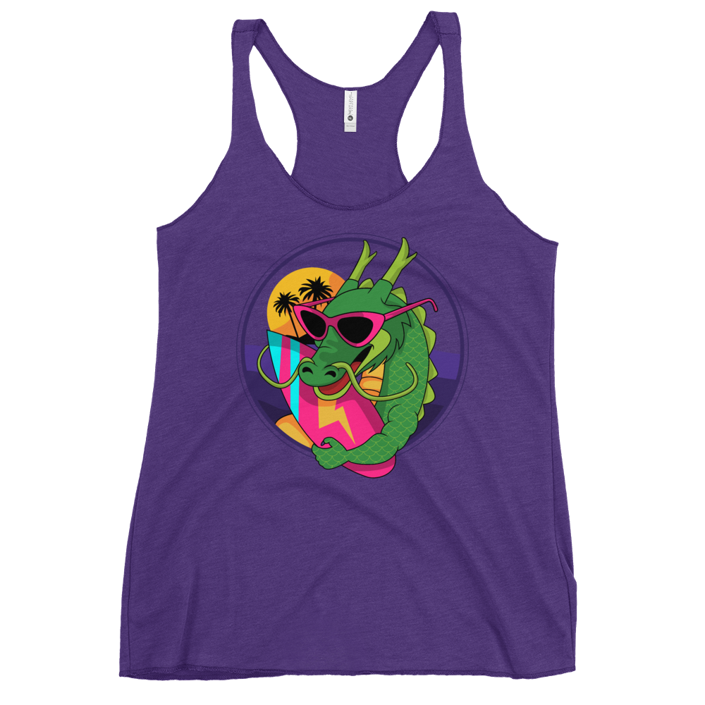 Surfer Dragon Racerback Tank - Shop Cool Tricks