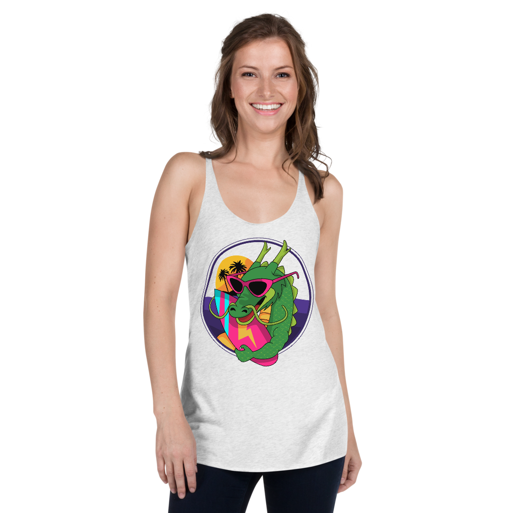 Surfer Dragon Racerback Tank - Shop Cool Tricks
