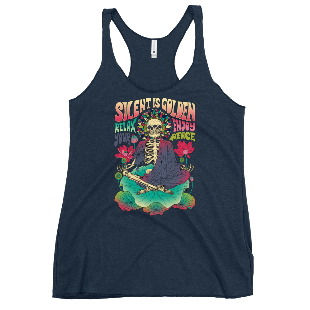 Silent is Gold Racerback Tank - Shop Cool Tricks