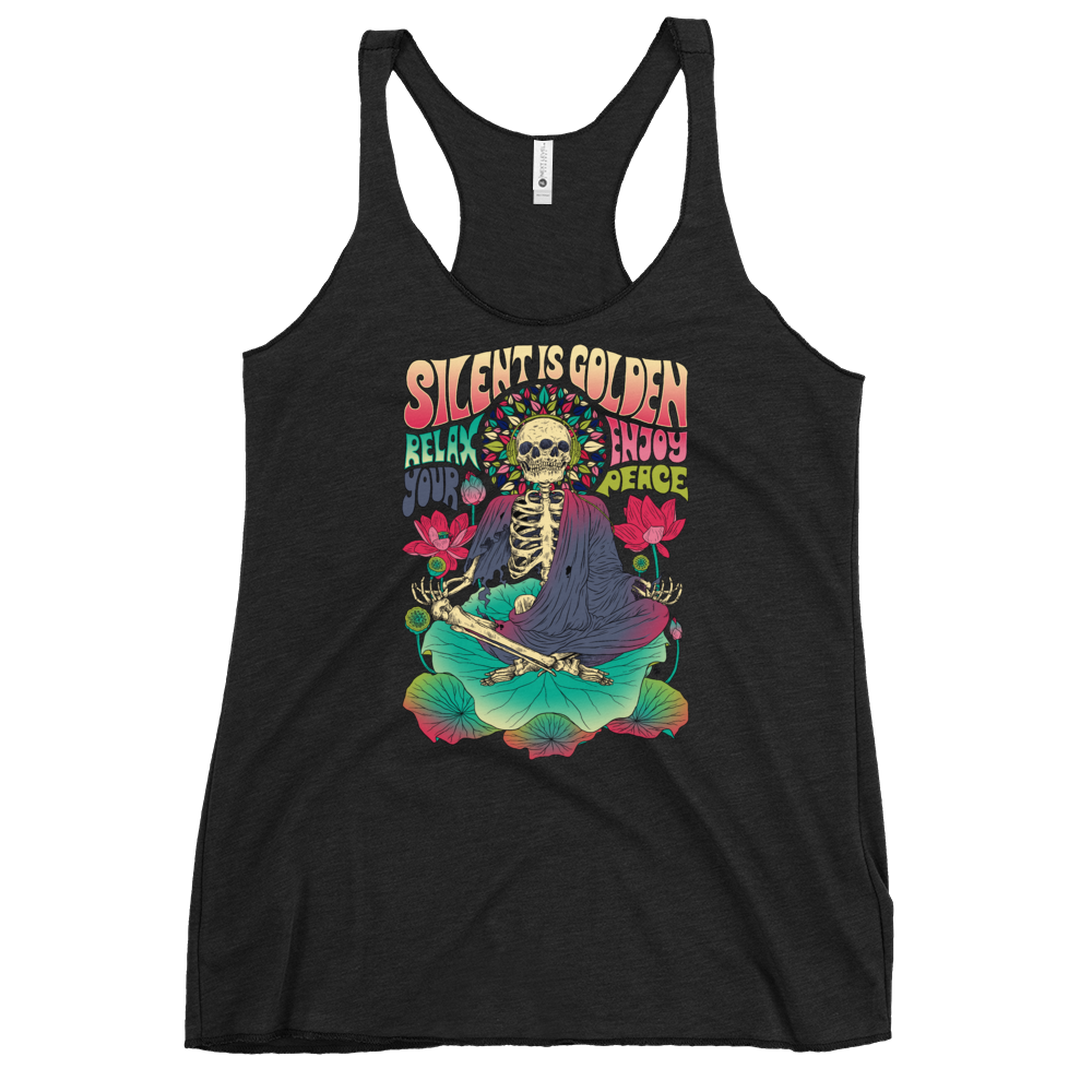 Silent is Gold Racerback Tank - Shop Cool Tricks