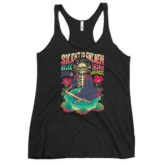 Silent is Gold Racerback Tank - Shop Cool Tricks