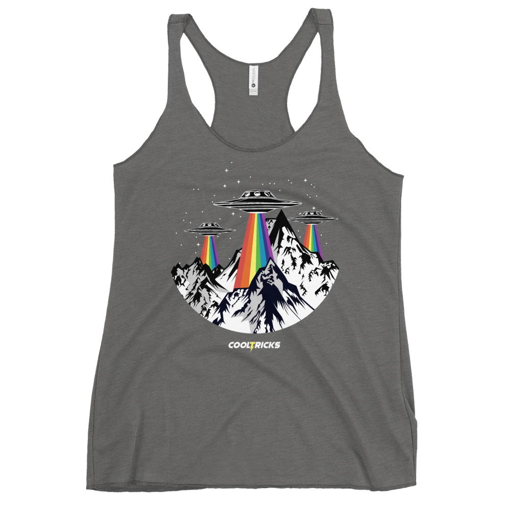 RAINBOW UFO'S Racerback Tank
