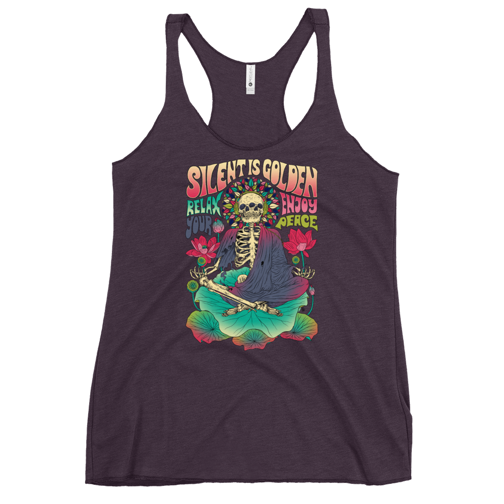 Silent is Gold Racerback Tank - Shop Cool Tricks
