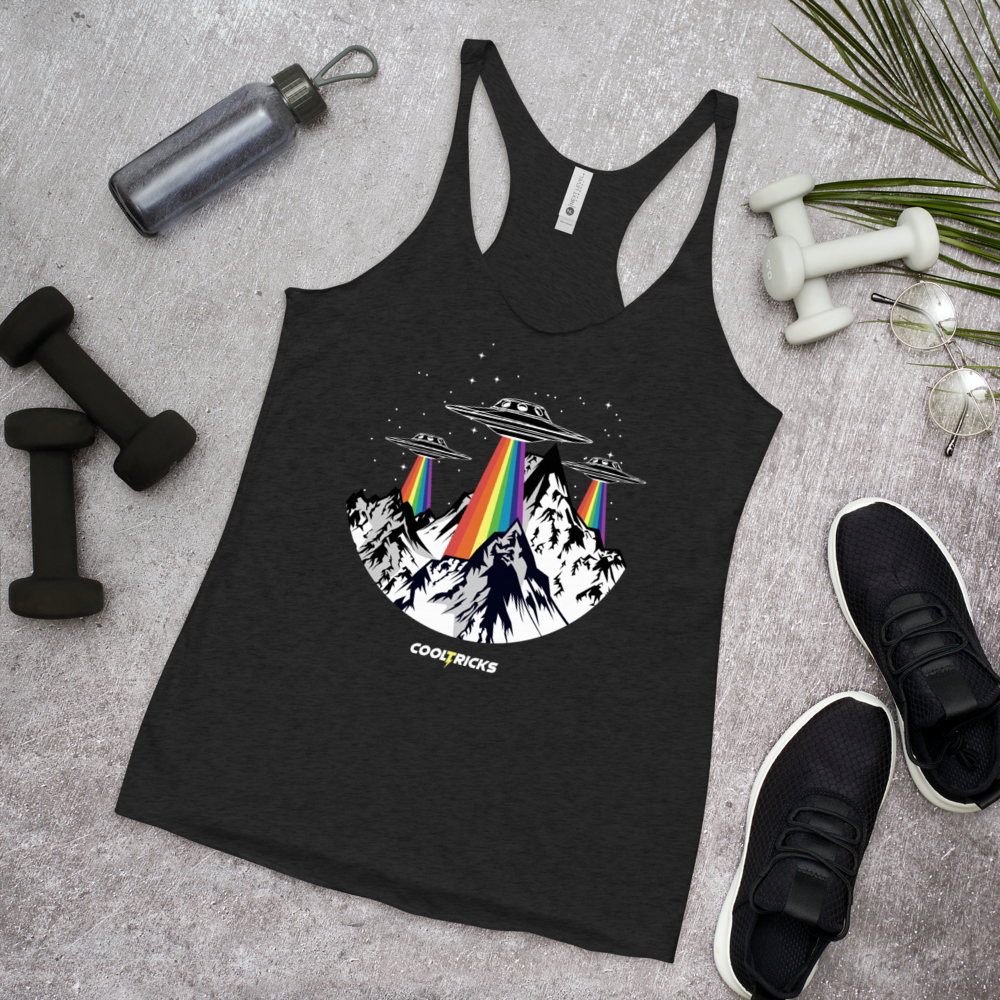RAINBOW UFO'S Racerback Tank