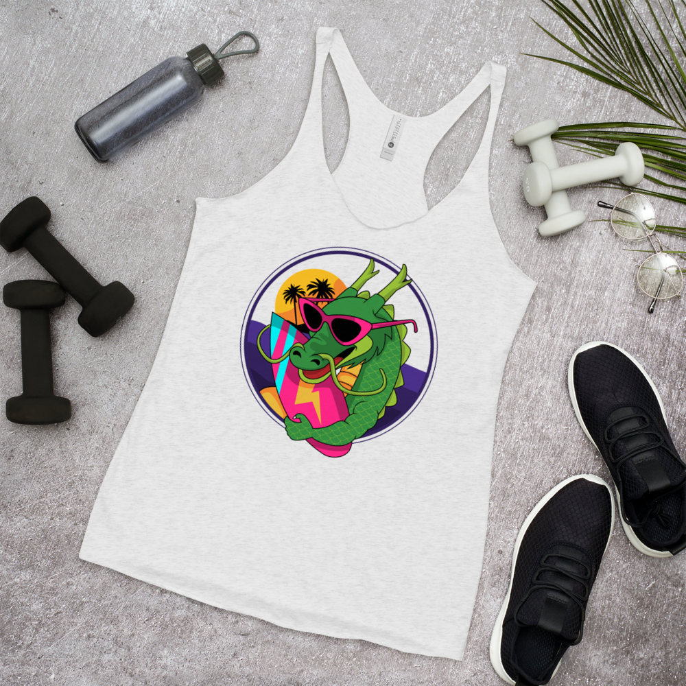Surfer Dragon Racerback Tank - Shop Cool Tricks