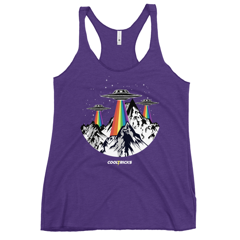 RAINBOW UFO'S Racerback Tank