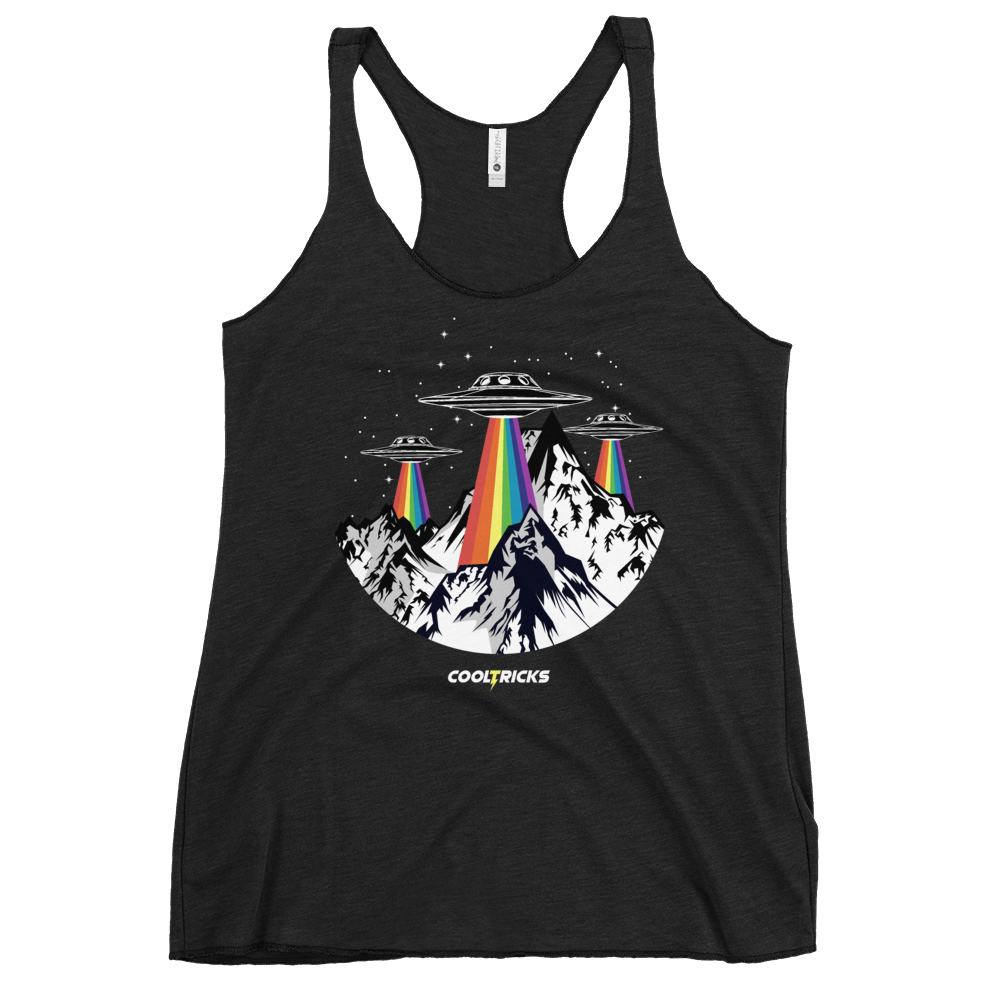 RAINBOW UFO'S Racerback Tank