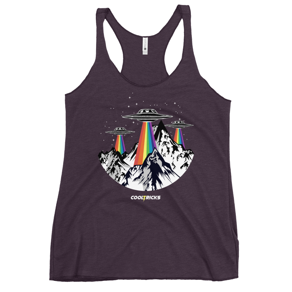 RAINBOW UFO'S Racerback Tank