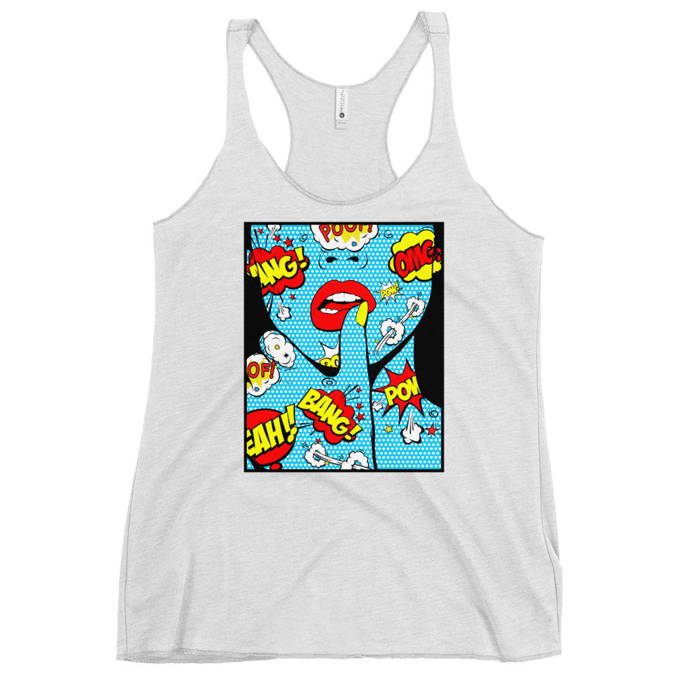 POP, BANG, POW & LIPS Racerback Tank - Shop Cool Tricks