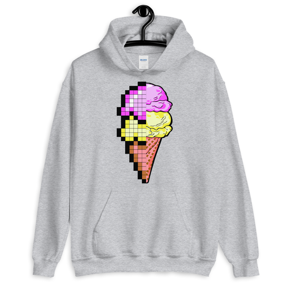 Bit Cream Hoodie