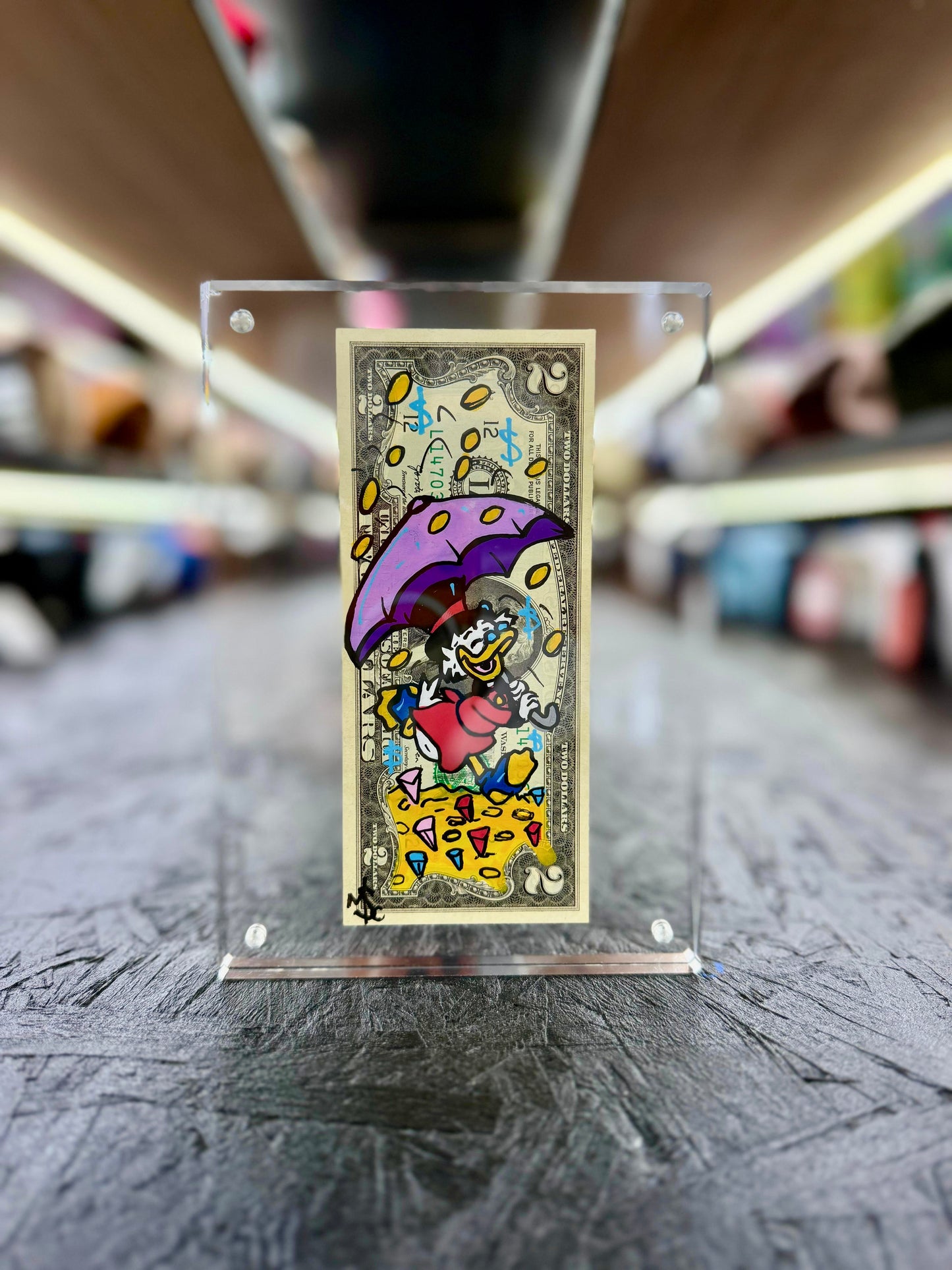 Scrooge McDuck $2 Dollar Bill Art 10.1