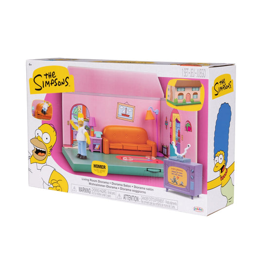 SIMPSONS LIVING ROOM DIORAMA PLAYSET