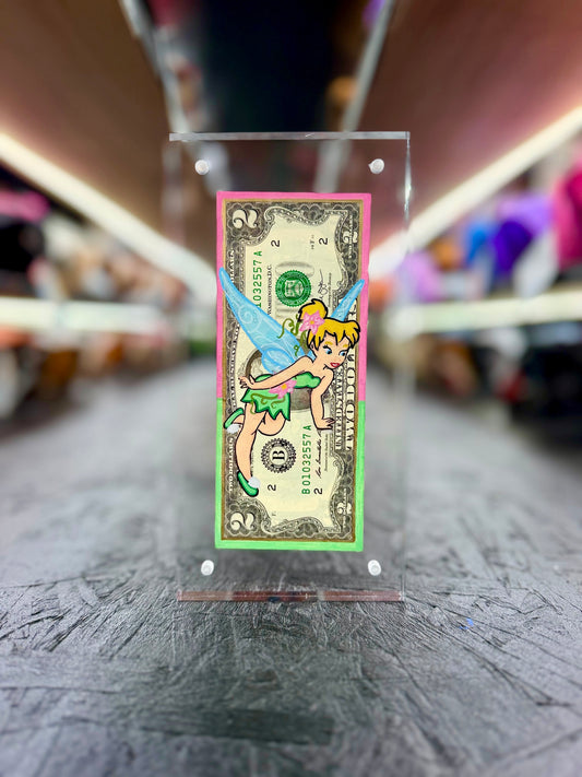 Thinker Bell  $2 Dollar Bill Art 1.0
