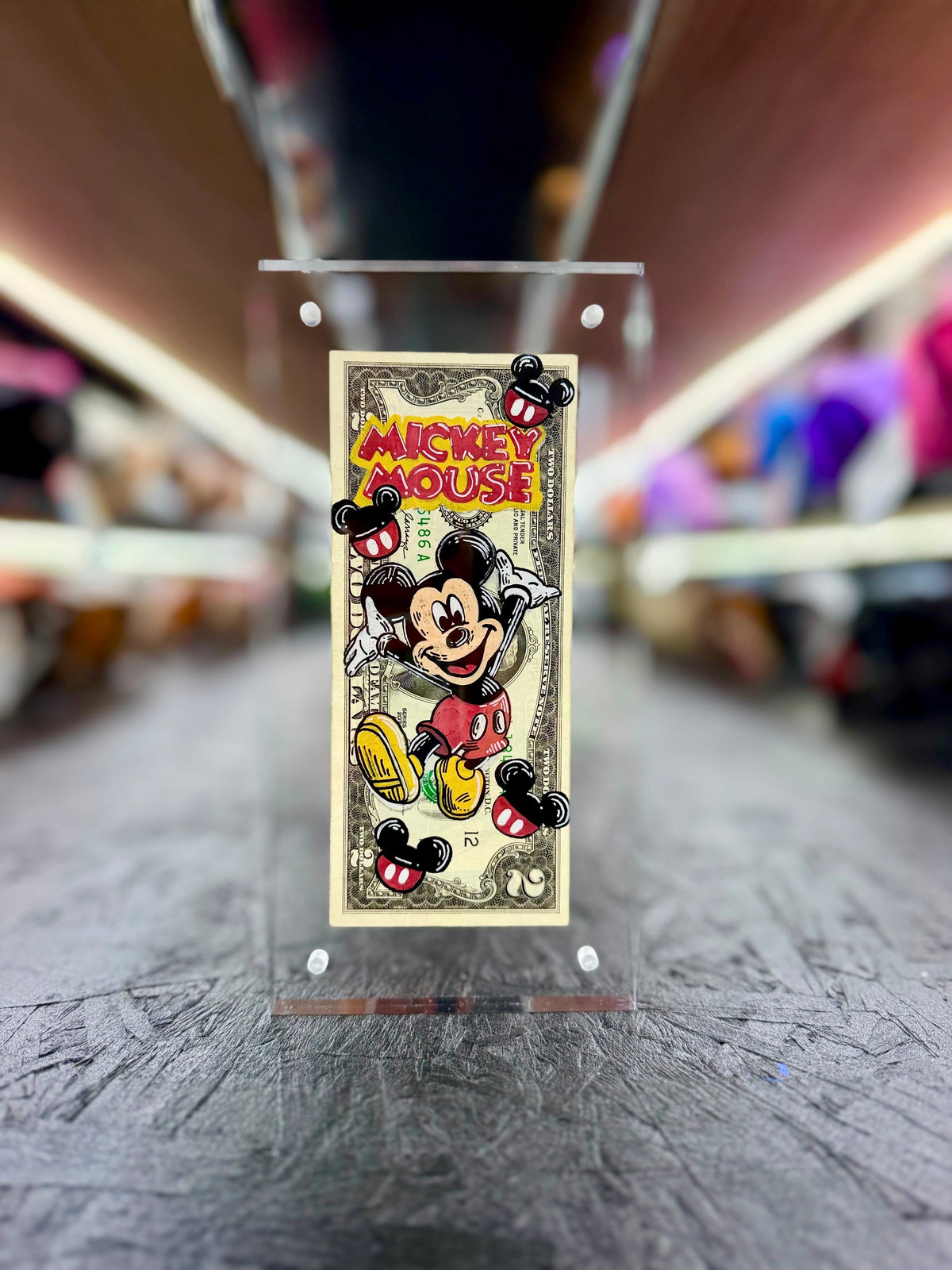 Mickey $2 Dollar Bill Art 6.0