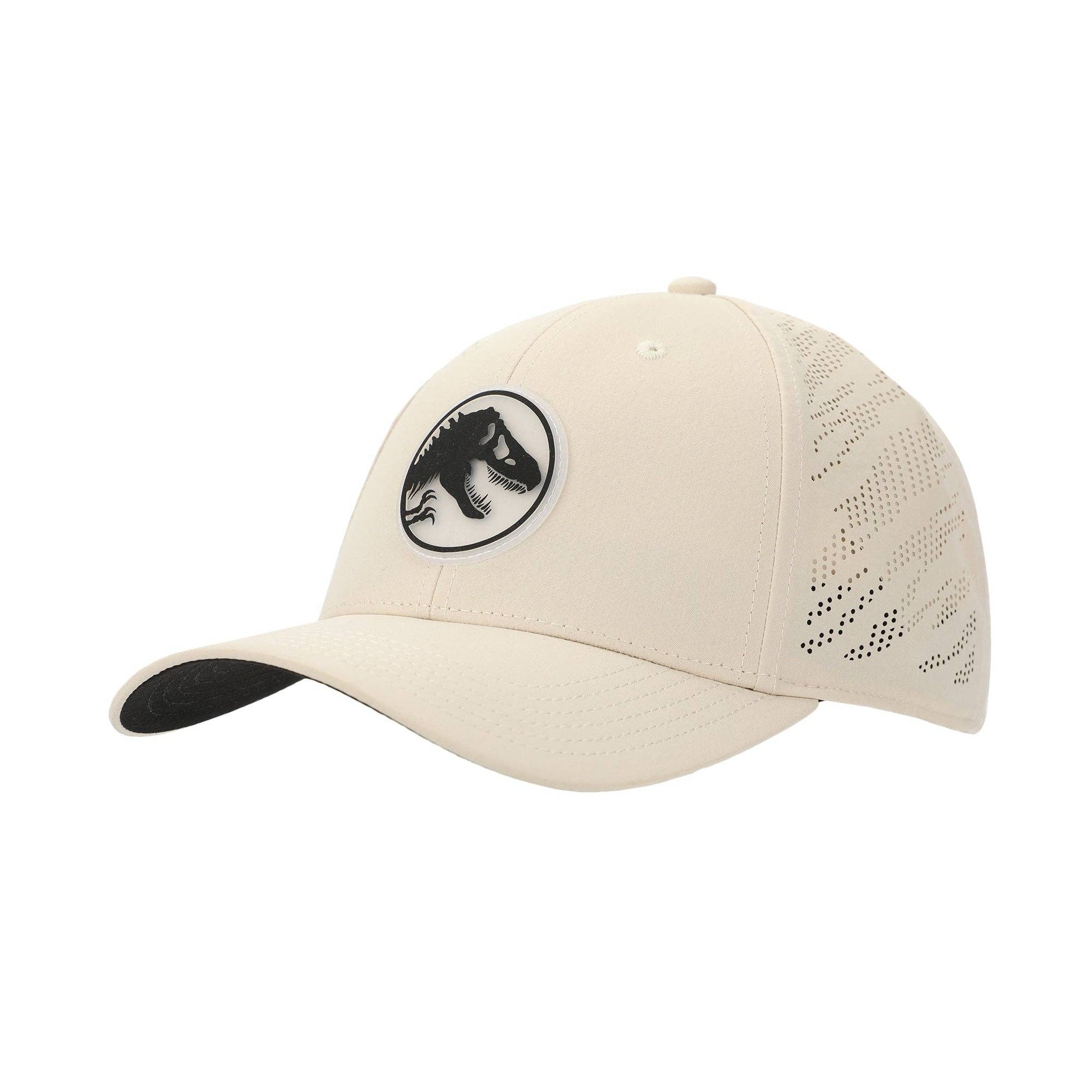 Jurassic Park T-Rex Silhouette Adult Tan Adjustable Perofmance Running Workout Hat - Shop Cool Tricks