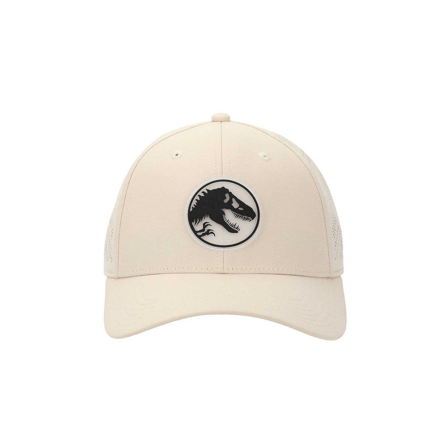 Jurassic Park T-Rex Silhouette Adult Tan Adjustable Perofmance Running Workout Hat - Shop Cool Tricks