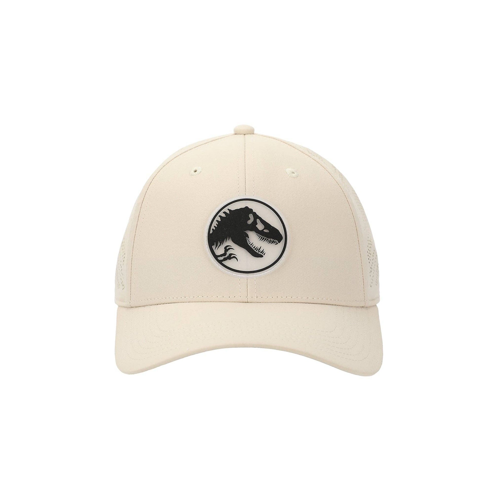 Jurassic Park T-Rex Silhouette Adult Tan Adjustable Perofmance Running Workout Hat - Shop Cool Tricks