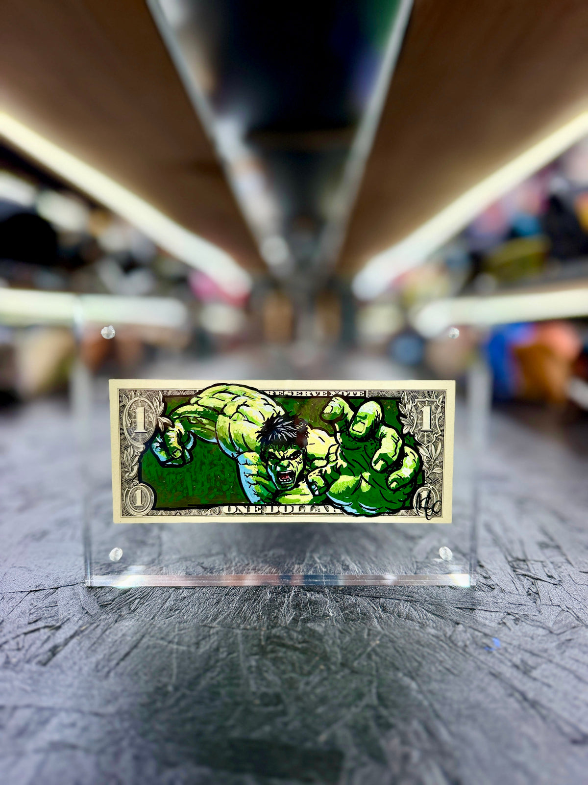 Incredible Hulk $1 Dollar Bill Art 2.0