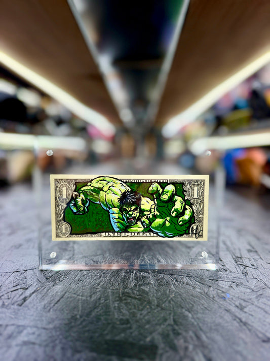 Incredible Hulk $1 Dollar Bill Art 2.0